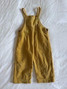Zara Kids Yellow Corduroy Overalls size 3-4 years